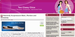 Acupressure mat review by 'Two Classy Chics'